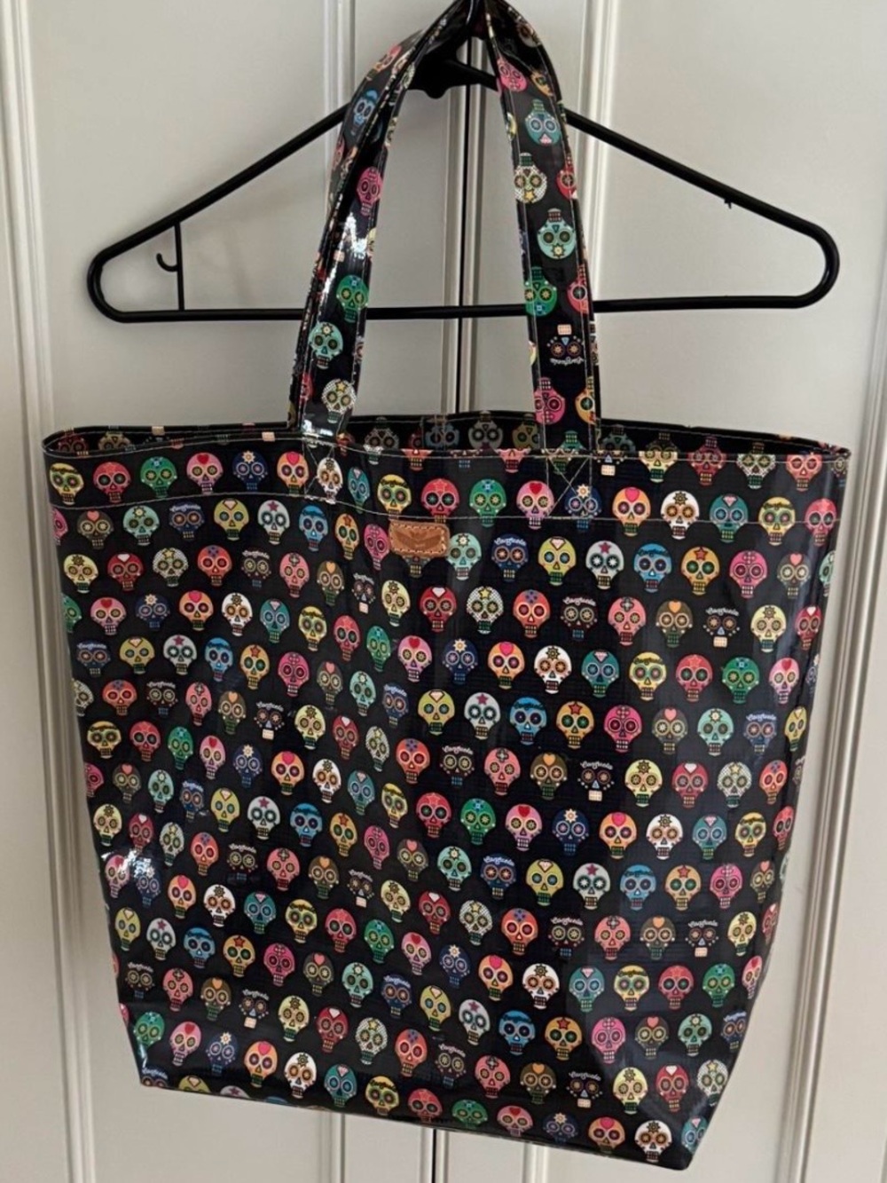 Consuela Tiny Sugar Skulls Basic Bag Large Tote Authentic - Picture 2 of 8